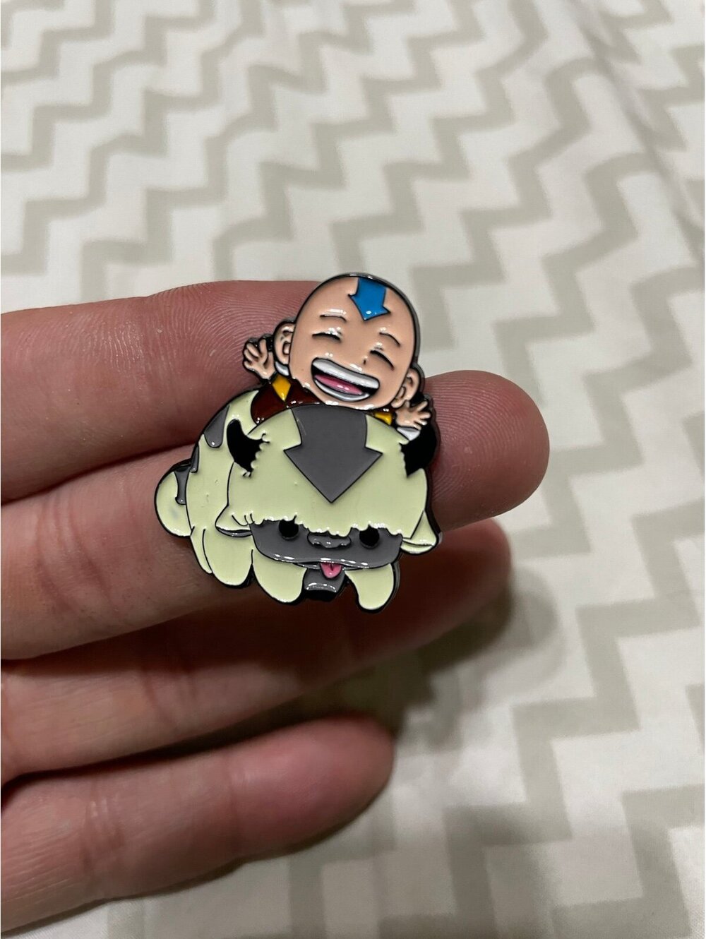 Avatar The Last Airbender  On Appa Enamel Pin Cute Funny